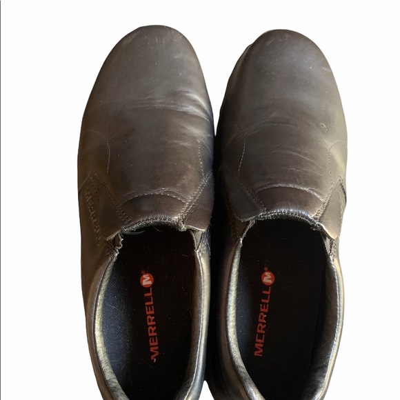 Merrell Jungle Moc Black Leather slip on Men’s shoes size 11 - Picture 6 of 6